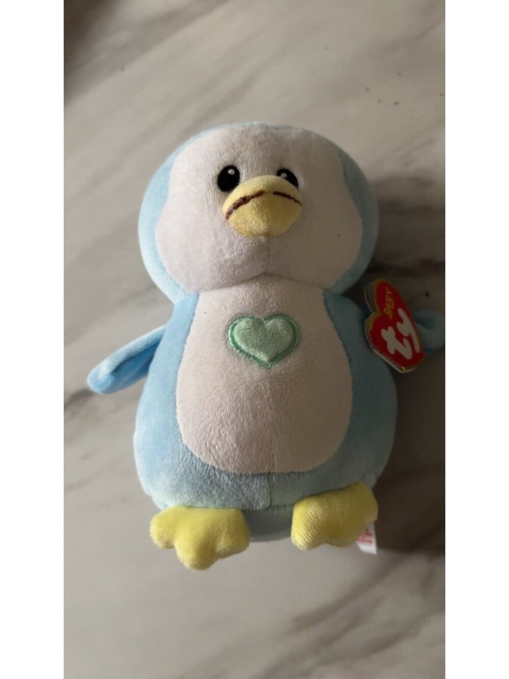 TY Baby Twinkles Blue Penguin Plush 6", with tags